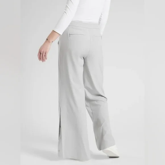 Athleta Gramercy Track Trouser In Light Gray 🩶 Size Large - Picture 2 of 9